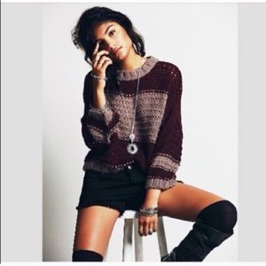 Free People slouchy knit sweater